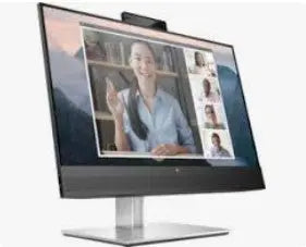 HP E24MV G4 23.8" FHD IPS Monitor with Webcam, USB, Adjustable Stand Hewlett Packard