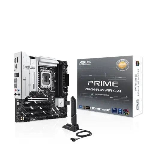 ASUS PRIME Z890M-PLUS WiFi mATX DDR5 Motherboard, LGA1851, 3Yr Asus