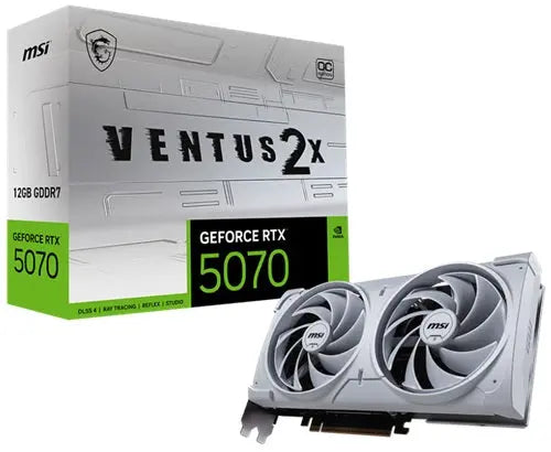 MSI VGA GEFORCE-RTX-5070-12G-VENTUS-2X-OC-WHITE MSI