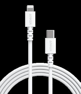 ANKER POWERLINE SELECT USB-C TO LIGHTNING CABLE 1.8M - WHITE | Conford IT