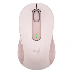 Logitech 910-006263, Signature M650 Wireless Mouse, Bluetooth, 4000 dpi, 5 Programmable Buttons, USB, Rose, 1 Year Warranty Logitech