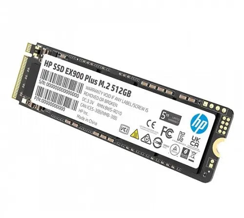HP 35M33AA#ABB, EX900 Plus, 512GB, M.2, PCIe3.0, Read Speed: 3200 MB/s, Write Speed: 2200 MB/s, 5 Year Warranty HP