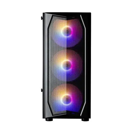 Zalman N4 REV.1, Mid-Tower, Tempered Glass, Drive Bays: 2x3.5", 2x2.5", Expansion Slot: 7, Motherboard Support: ATX/mATX/Mini-ITX, Pre-Installed Fan: 3x120mm, 3x140mm, RGB, Black, 1 Year Warranty Zalman