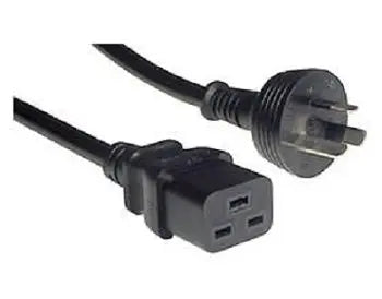 4CA CAB POWERCABLE-C19-10A-2M-BLACK 4Cabling