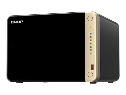 QNAP TS-664-8G, 6 Bay NAS (No Disk), Intel Celeron N5095, 8GB RAM, 2xM.2, 6x3.5"/2.5" SATA 6Gb/s, 1xHDMI, 2xRJ45 Port, 2xUSB3.2, 2xUSB2.0, 3 Year Warranty