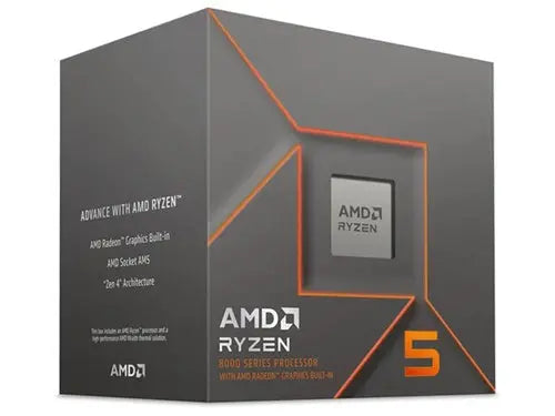 AMD 100-100001237BOX, Ryzen 5-8600G, AM5 Socket, 6 Core, 12 Threads, Base: 4.3GHz, Turbo: 5.0GHz, 24MB Cache, TDP: 65W, 3 Year Warranty AMD