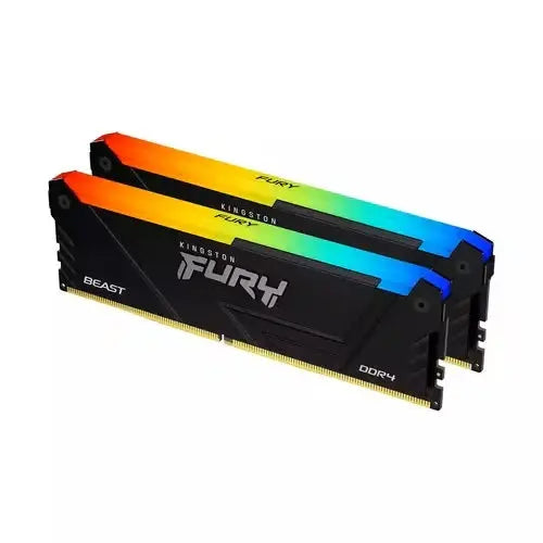Kingston FURY Beast 32 GB (2×16 GB) DDR4‑3600 CL18 Desktop Memory Kit KINGSTON