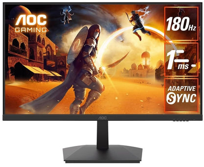 AOC 23.8" (16:9) WLED, 1MS, 180HZ, ADAPTIVE SYNC, HDR10, HDMI (2), DP, 3YR | Conford IT