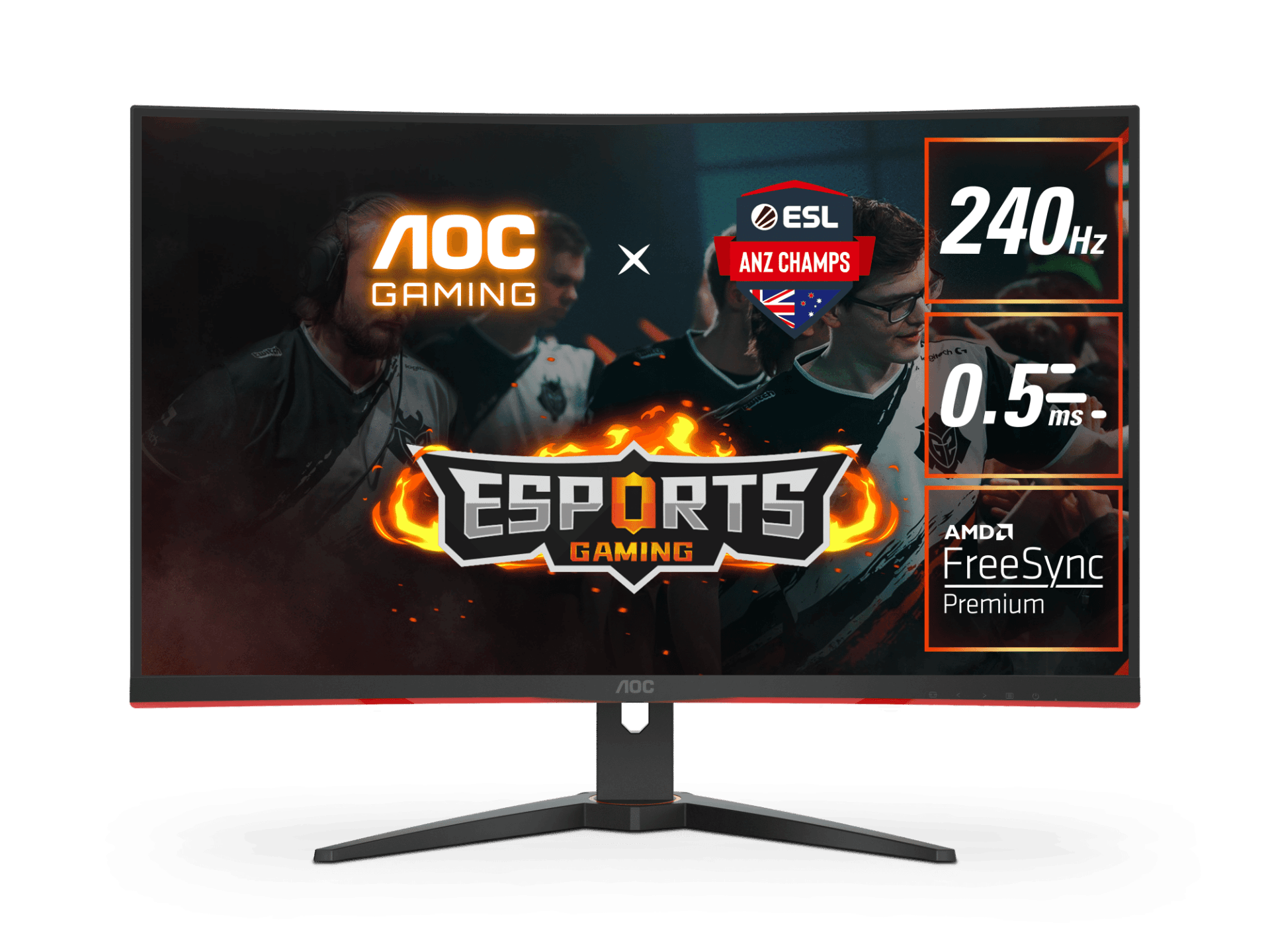 AOC 31.5" (16:9) CURVE FHD LED, 0.5MS, 240HZ, FREESYNC, 1500R, HDMI(2), DP, 3YR | Conford IT