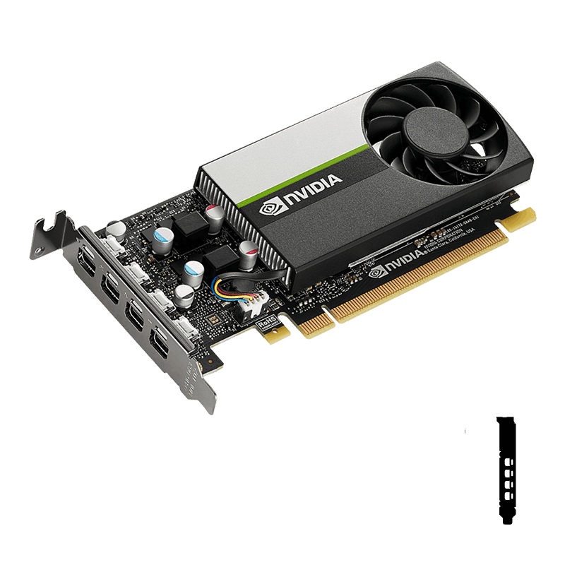 NVIDIA T1000, 4GB GDDR6, 128-BIT, 160GB/S, PCIe3x16, mDP(4), 1 SLOT, 3YR | Conford IT