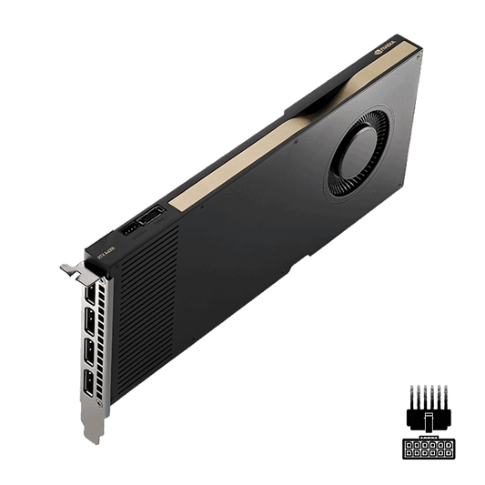 NVIDIA RTX A4000, 16GB GDDR6, 256-BIT, 448GB/S, PCIe4x16, DP(4), 1 SLOT, 3YR | Conford IT