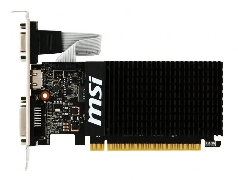 MSI GeForce GT 710 2GB DDR3 Low Profile GPU, HDMI, VGA, DVI-D MSI