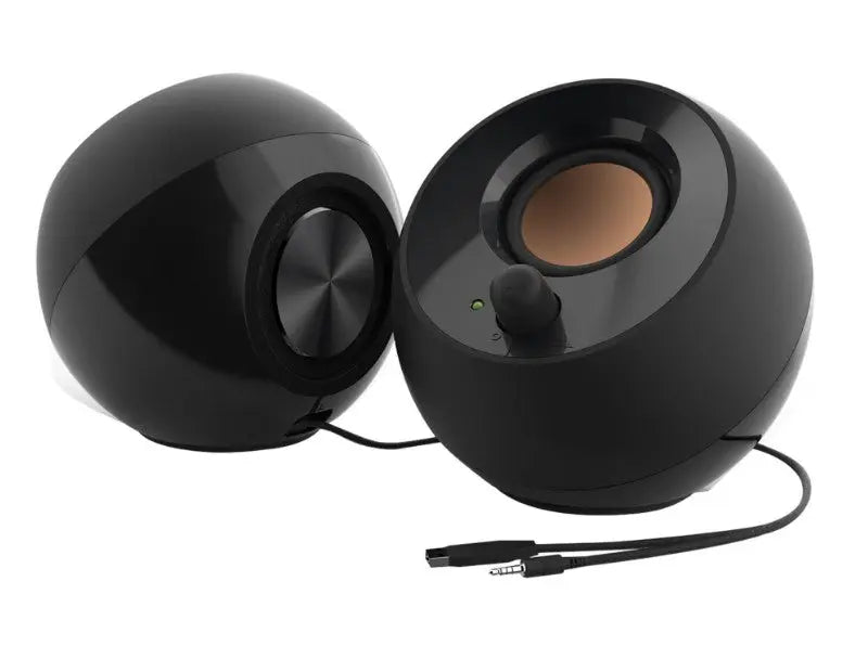 Creative Pebble 2.0 Desktop Speakers - Black USB-Powered Stereo Sound Creative