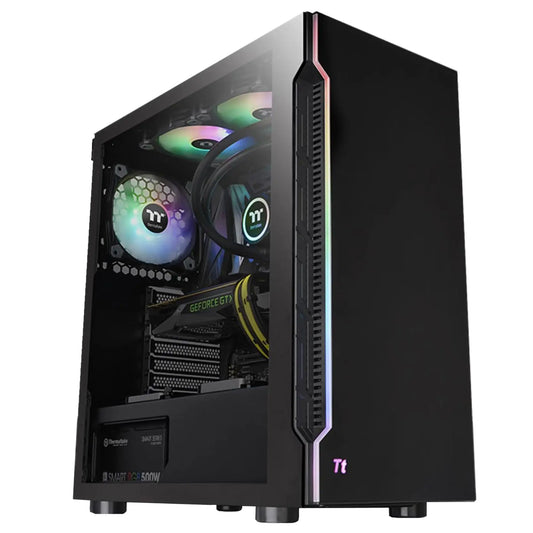 THM CAS H200-TEMPERED-GLASS-RGB-BLACK Thermaltake