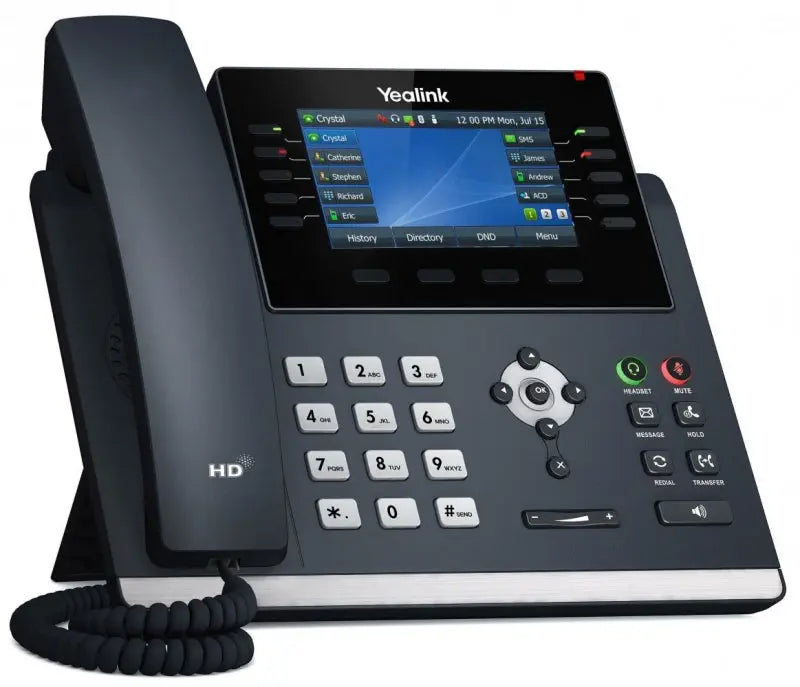 Yealink SIP‑T46U 16‑Line IP Phone – HD Voice, Dual Gigabit, USB & PoE Yealink