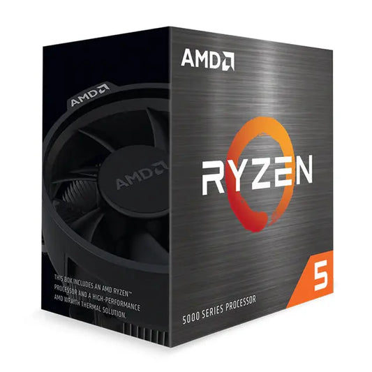 AMD 100-100000065BOX, Ryzen 5 5600X, AM4 Socket, 6 Core, 12 Threads, Base: 3.7GHz, Turbo Speed: 4.6GHz, 32MB Cache, TDP:65W, 3 Year Warranty AMD