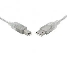 8WR CAB USB-A-B-TRANSPARENT-1M 8Ware