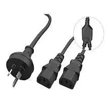 ALO CAB POWERCORD-3PIN-2IEC-SPLITTER Alogic