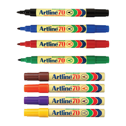 Artline 70 Permanent Marker Assorted Box 12