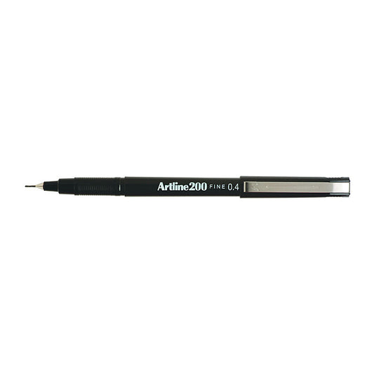 Artline 200 Fineline Pen Black Box 12