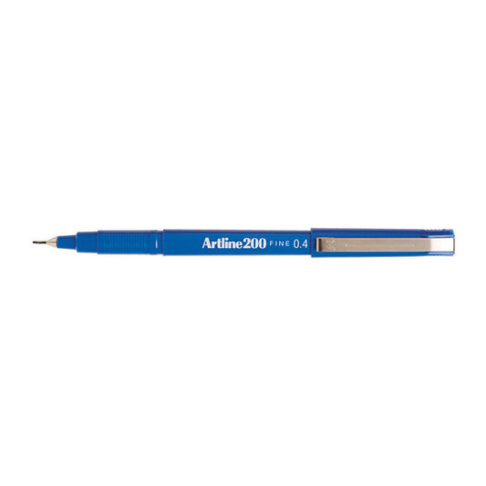 Artline 200 Fineline Pen Blue Box 12