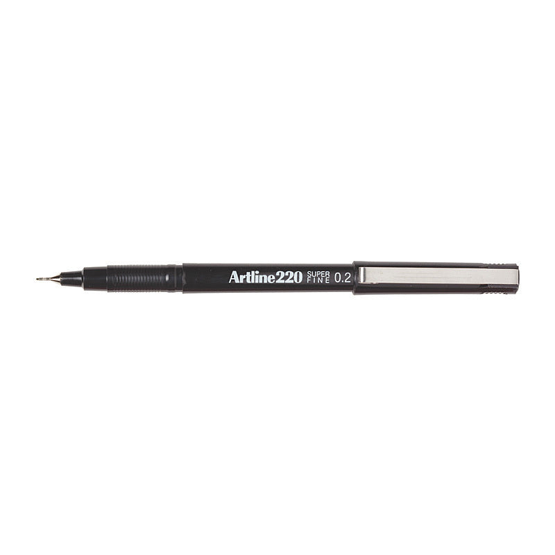 Artline 220 Pen 0.2mm Black Box 12