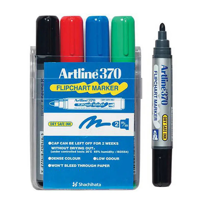 Artline 370 FChrt Mkr Ast Wlt4 Artline