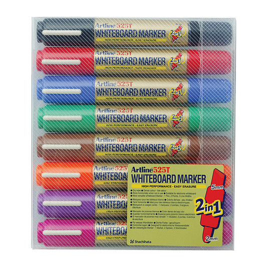 Artline 525T Dual Whiteboard Marker Wlth 8 Colours