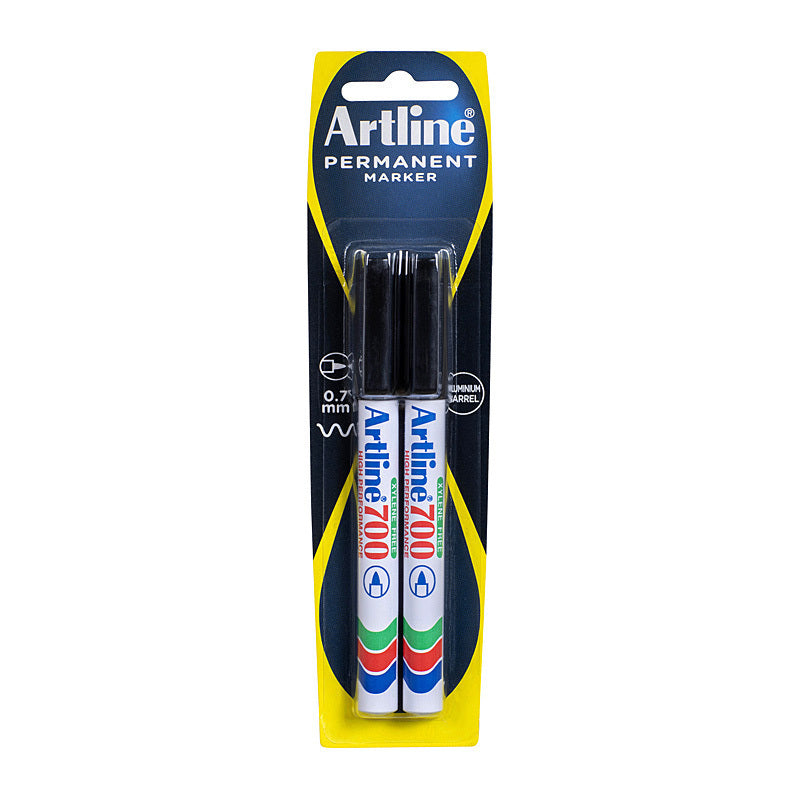 Artline 700 Perm Markr Blk Pk2 | Conford IT