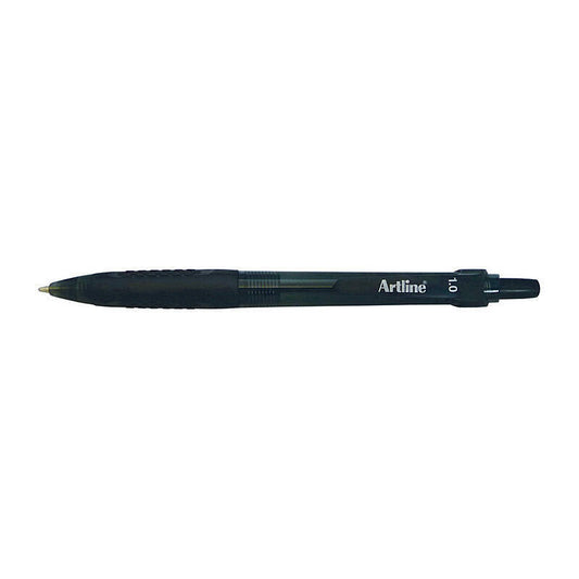 Artline Ikonic Retractable Ball Point Pen Black Pk50