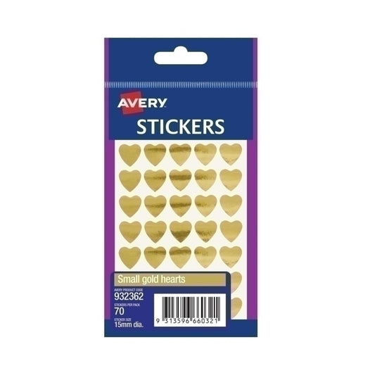 AV Gold Heart 15mm Pk70 Bx10 | Conford IT