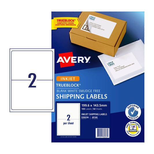 Avery IP Label J8168 2Up Pk50 | Conford IT