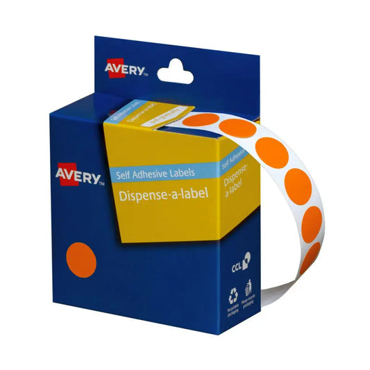 AV Disp Orange 14mm Roll1050 Avery
