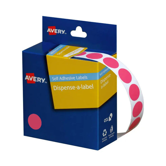 Avery Disp Pink 14mm Roll 1050 Avery