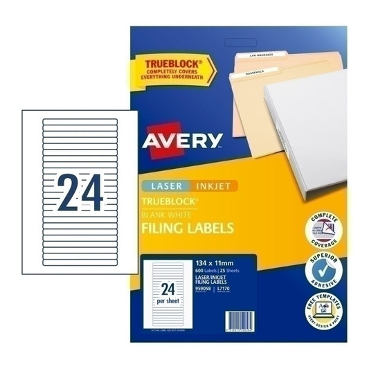 AV File Label L7170 24UP Pk25 | Conford IT