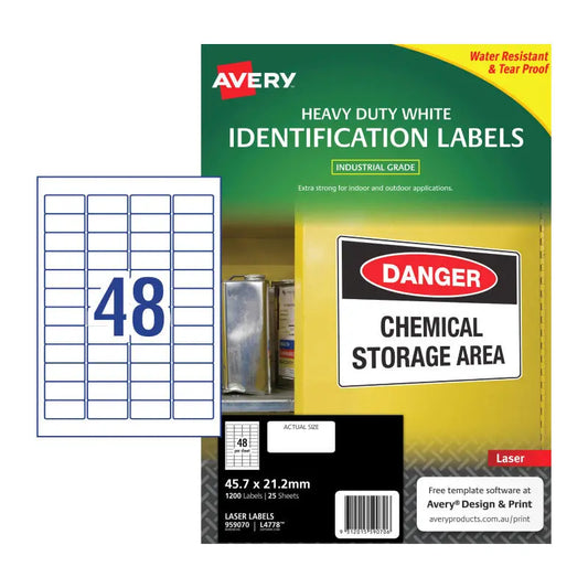 AV Lsr Lbl HD L4778 48Up Pk25 Avery