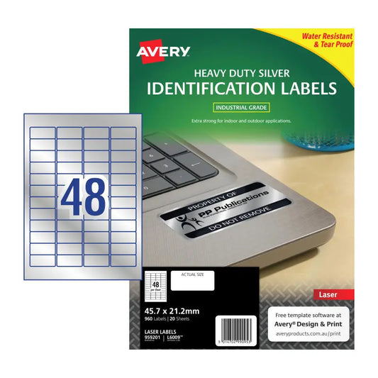 AV Lsr Lbl HD L6009 48Up Pk20 Avery