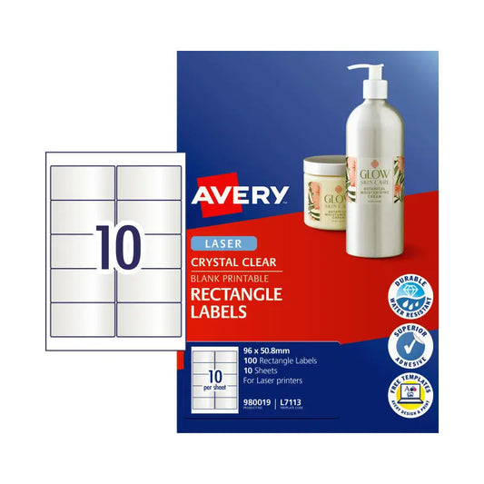 AV LsrLbl L7113  8mm 10Up Pk10 Avery