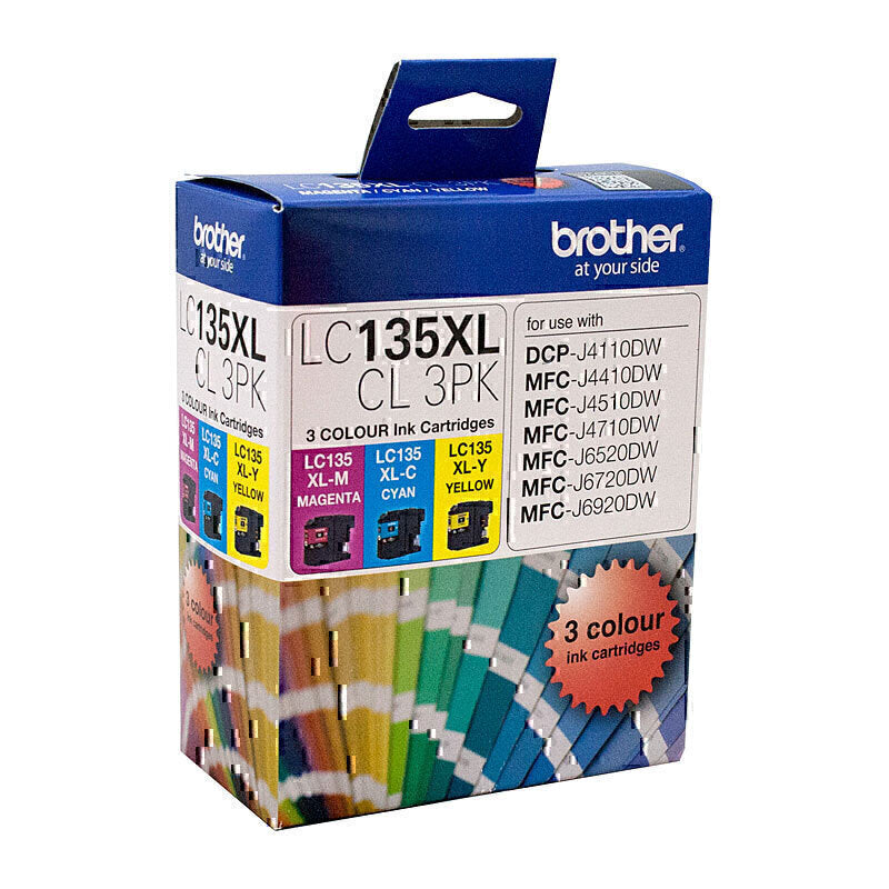 Brother LC135XL CMY Colour Pk | Conford IT