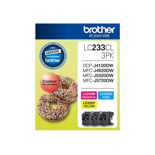 Brother LC233 CMY Colour Pack Brother