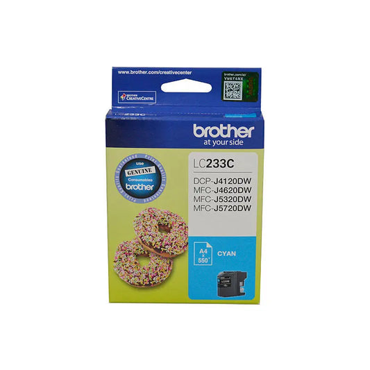 Brother LC233 Cyan Ink Cart Brother