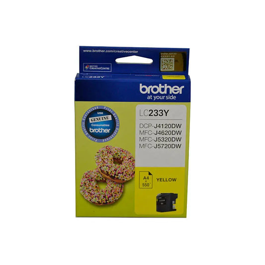 Brother LC233 Yellow Ink Cart Brother