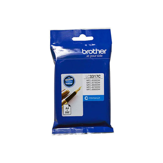 Brother LC3317 Cyan Ink Cart Brother