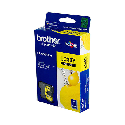 Brother LC38 Yellow Ink Cart | Conford IT