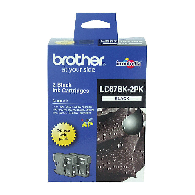 Brother LC67 Black Twin Pack | Conford IT