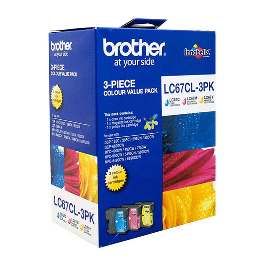 Brother LC67 CMY Colour Pack Brother