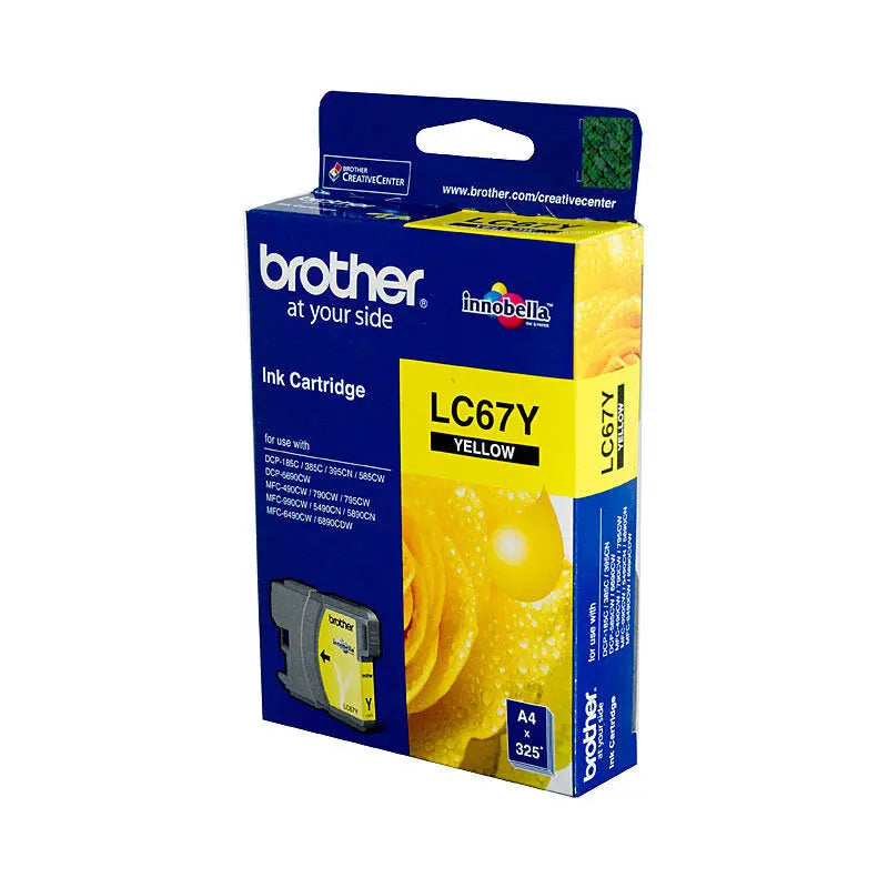 Brother LC67 Yellow Ink Cart Brother