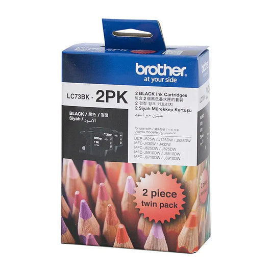 Brother LC73 Black Twin Pack Brother