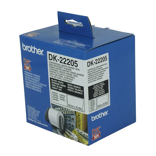 Brother DK22205 White Roll Brother