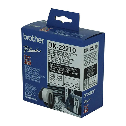 Brother DK22210 White Roll Brother